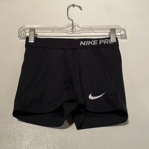 Nike Pants - Nike pro black spandex shorts small